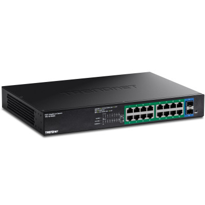 TRENDnet TPE-TG182ES 18-Port Managed Gigabit Ethernet PoE+ Switch, 2x Gigabit SFP ports, rack mountable